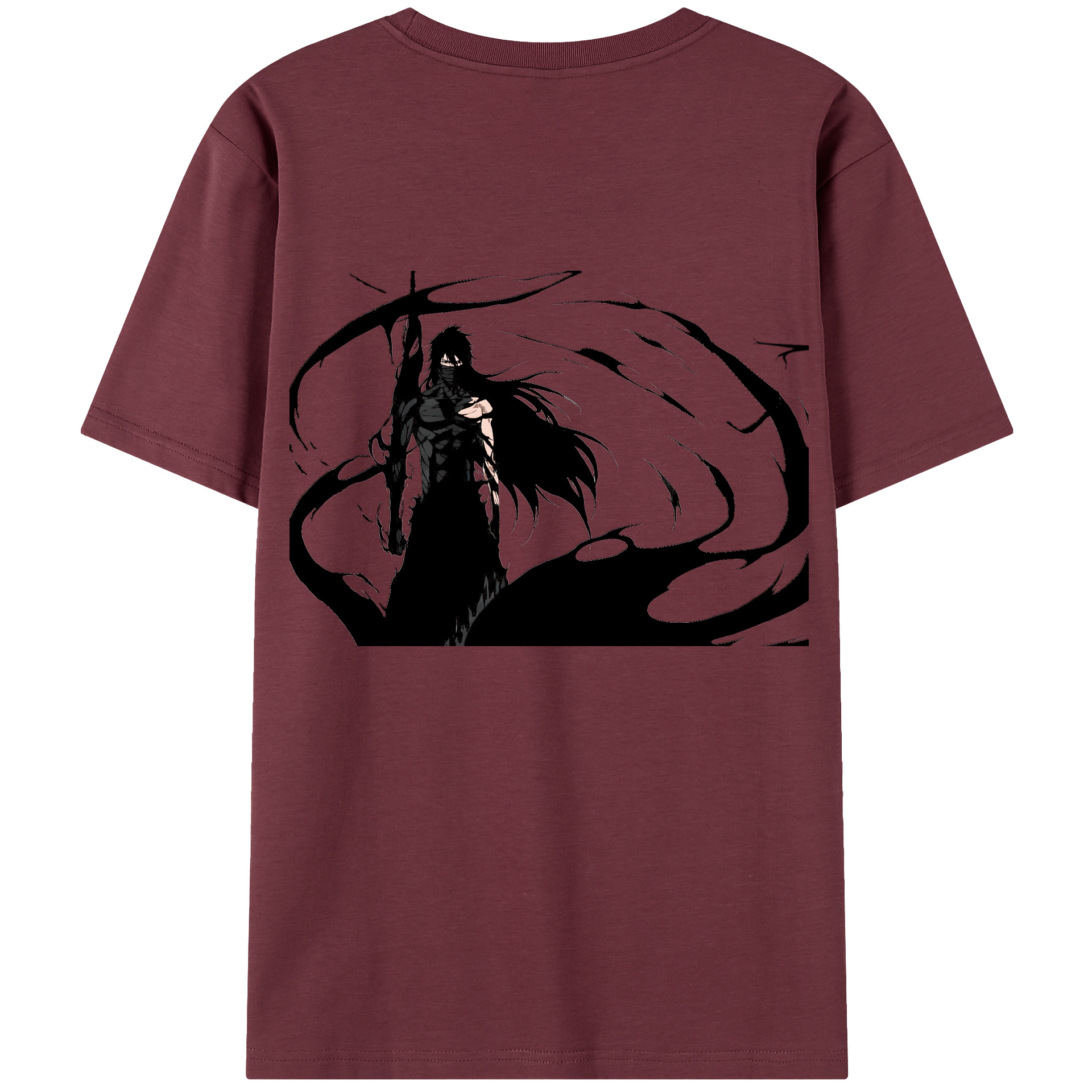 （画像用） ブリーチ 黒崎一護（くろさき いちご）BLEACH Kurosaki Ichigo 綿100％半袖Tシャツ（背面プリント）